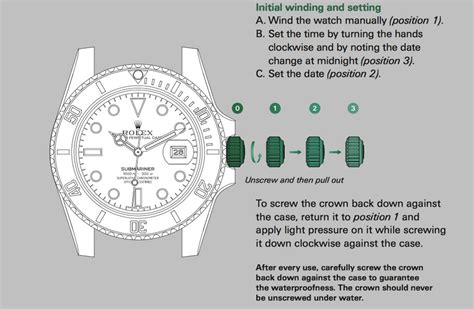 how to change time on a rolex